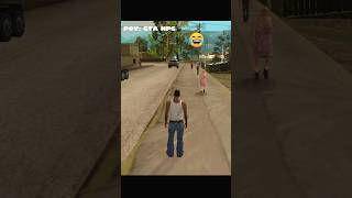 CJ VS NPC 😆 #gta #cj #gtasanandreas #gtaviral #gtasa