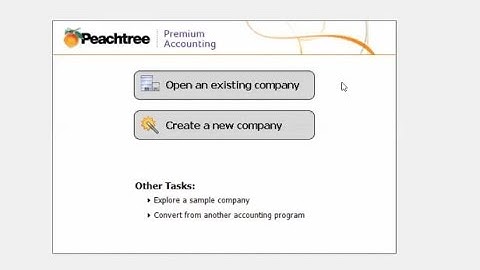 Peachtree software - lesson 01 [Create a New Company] - English Medium