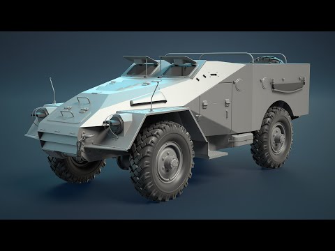 BTR-40 3d-model Truntable | 3д-модель БТР-40