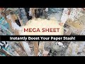  mega sheet  instantly boost your paper stash 