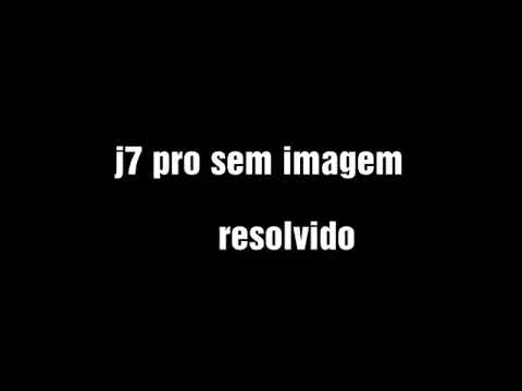 J7 pró tela preta