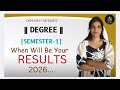 RESULTS UPDATE 🛑  | SEM-1 | OSMANIA UNIVERSITY | 2026 | WHEN WILL BE YOUR RESULTS | @shivanipallela 