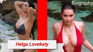 Helga Lovekaty | Biography,age,weight,relationships,net worth || Curvy model plus size