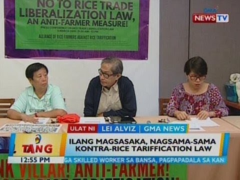 BT Ilang magsasaka nagsama sama kontra rice tariffication law