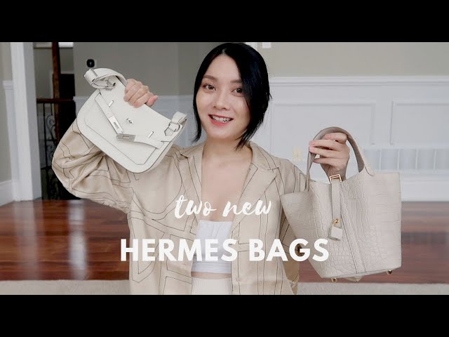 2 NEW HERMES BAGS UNBOXING/REVEAL | Mini Gypsy White & Picotin 18