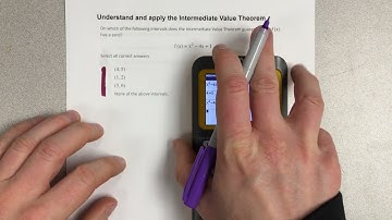 Understand and apply the intermediate value theorem