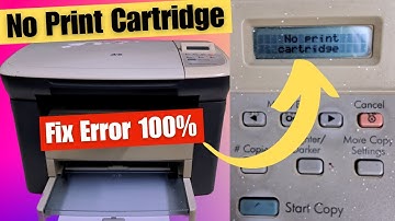 No Print Cartridge Error In HP M1005 | Fix No Print Cartridge