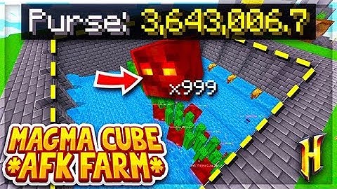 Hypixel Skyblock : THIS *AFK* MAGMA FARM MAKES $750,000+ A DAY! l Minecraft Skyblock (65)