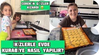 1 MAYIS EVDEYİZ VLOG |PİŞİ YAPTIM | KURABİYE YAPTIK | İKİZLERLE EVDE 1 GÜNÜMÜZ|CEREN'İN GÖZÜ KIZARDI