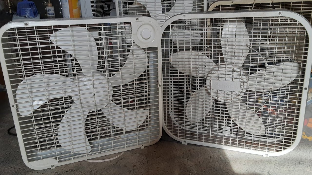 Holmes box fan comparison (old vs new) YouTube
