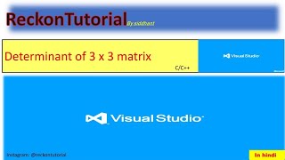 Determinant🔥 Of 3 x 3 Matrix In C language || Matrix Part 3💯