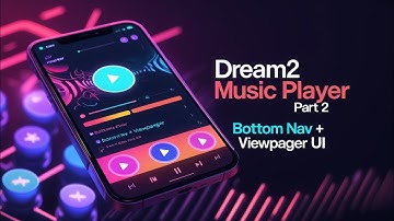 Dream2 Music Player UI Setup | Bottom Navigation, ViewPager & Toolbar in Sketchware Max #part2