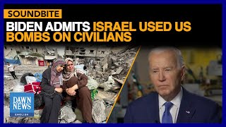 President Biden On Halting Weapon Supply, Israel Using US Bombs On Civilians | Dawn News English