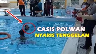 Detik-Detik Casis Polwan Nyaris Tenggelam Saat Tes Renang, Apa Yang Terjadi?
