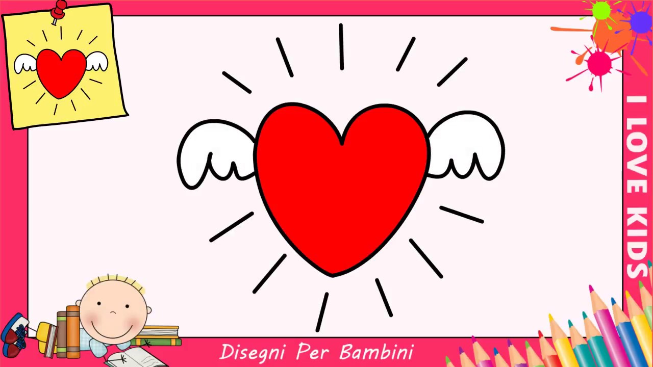 Come Disegnare Un Cuore Facile Passo Per Passo Per Bambini Disegno Facile 13 Youtube