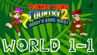 Donkey Kong Country 2 -- World 1-1 Pirate Panic