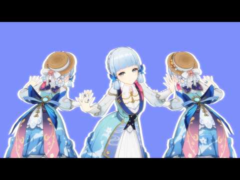 TRIPLE AYAKA LOW CORTISOL FUNK【原神: Genshin Impact MMD／4K／60FPS】#shorts #原神 #ayaka