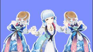 TRIPLE AYAKA LOW CORTISOL FUNK【原神: Genshin Impact MMD／4K／60FPS】#shorts #原神 #ayaka