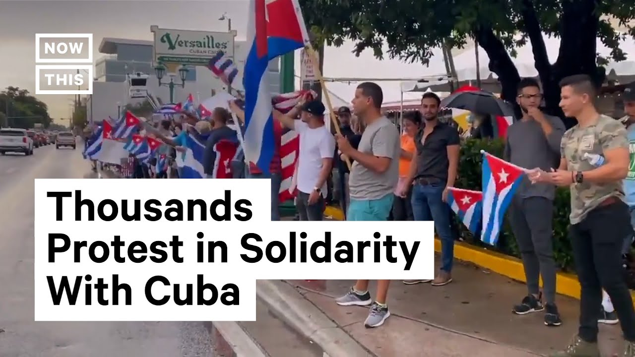 Miami Marches in Solidarity with Cuba Protests #Shorts