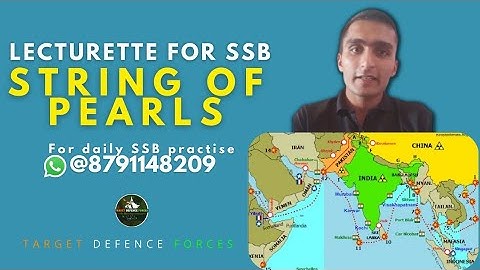 SSB Lecturette Topic | String of Pearls |#270 |Daily Lecturette Practice|SSB INTERVIEW