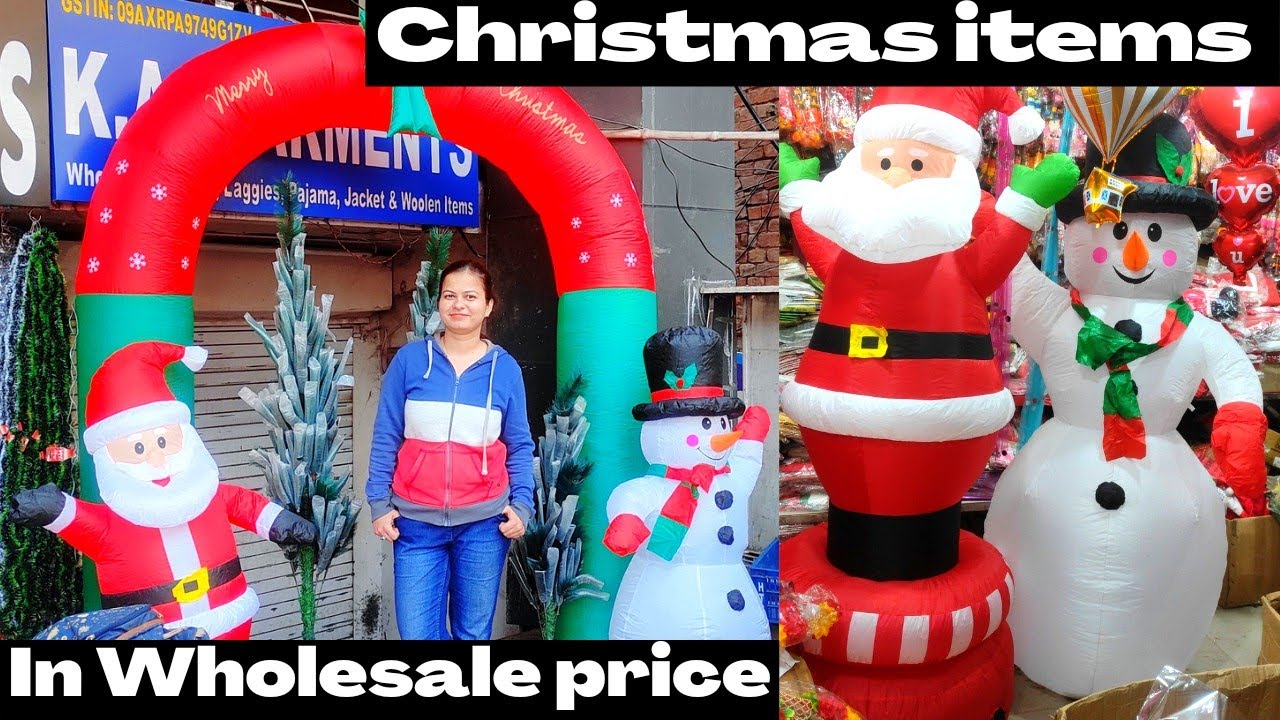 Christmas decoration items wholesale market | New Year party Decoration