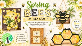 *Must See* Dollar Tree Inspired DIYs • Spring Into The Bee DIYs Series Part 2 • #dollartreediy  