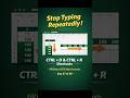 Stop Typing Repeatedly! CTRL + D &amp; CTRL + R Excel Shortcuts ✅ #exceltips  #shorts