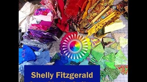 Scrap Busting with a color wheel and Accuquilt Go Cutter