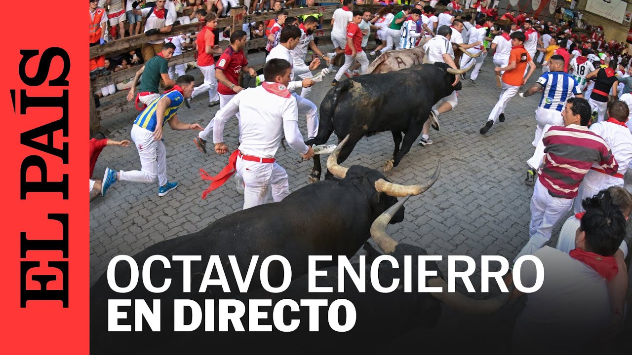 SAN FERMÍN | Así te hemos contado el octavo y último encierro de los Sanfermines 2024 | EL PAÍS