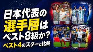 日本代表の選手層は本当にベスト8級だったのか｜W杯全48チームと比較