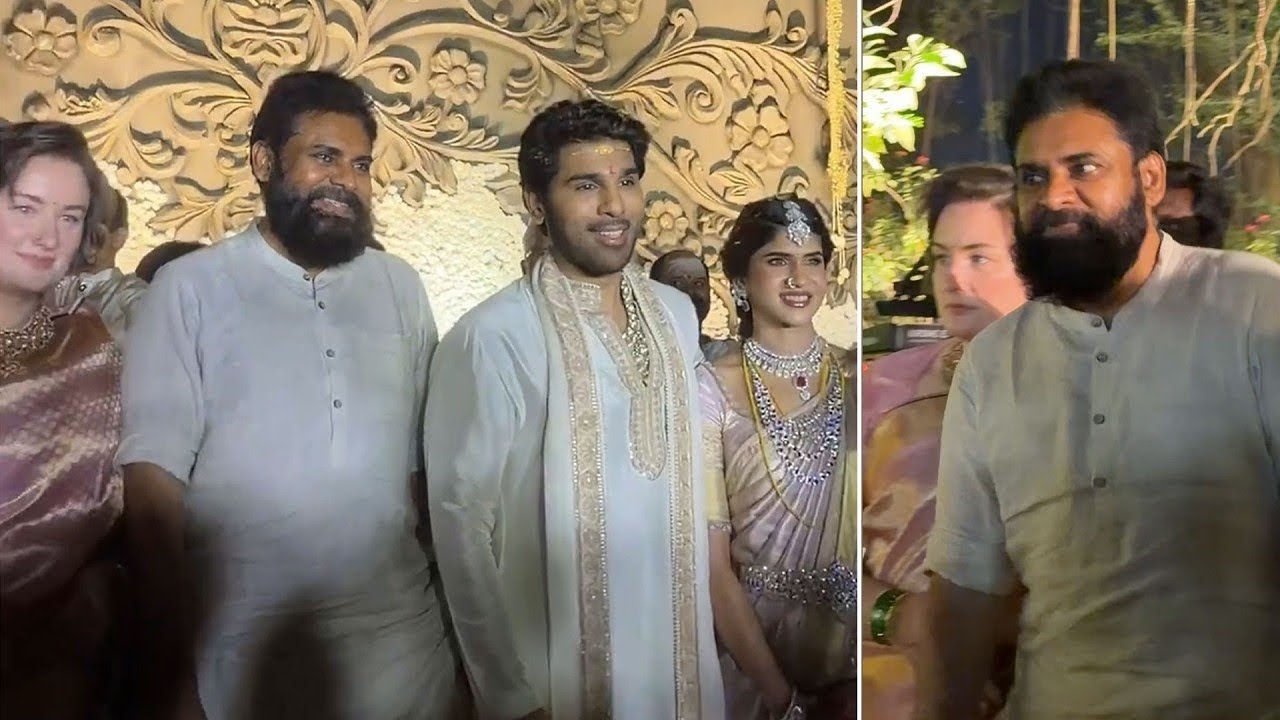 Deputy Cm Pawan Kalyan Attended to Allu Sirish Marriage with Family | Taaja Filmy 