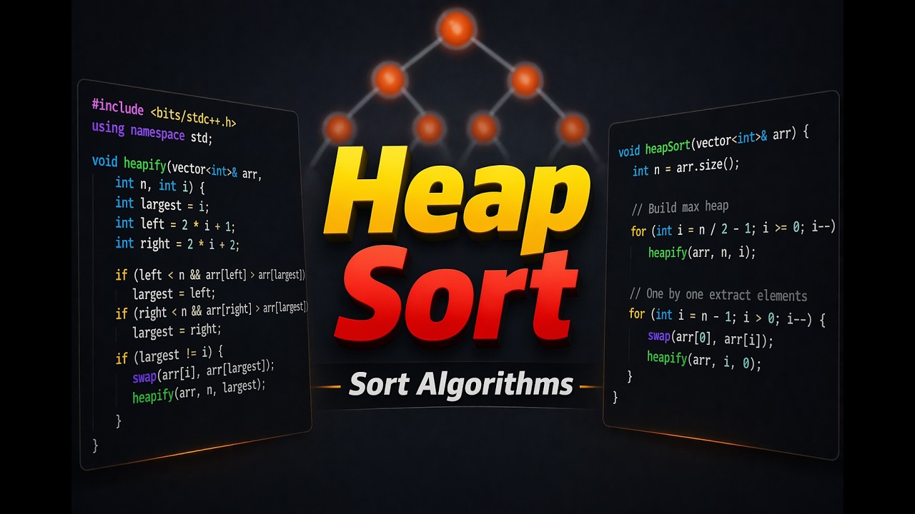 Heap Sort | Sorting & Searching | DSA - YouTube