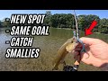 Fishing A New Location  At The River For Smallmouth Bass