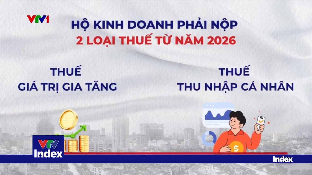 Các loại thuế hộ kinh doanh sẽ phải thực hiện từ năm 2026 | VTVIndex