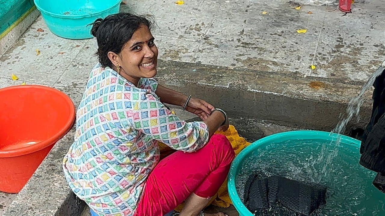 पूजा बिचारी किती कामं करती घरी बघा 😩 #vlog 