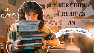 Everything I have read as an English Student so far.....