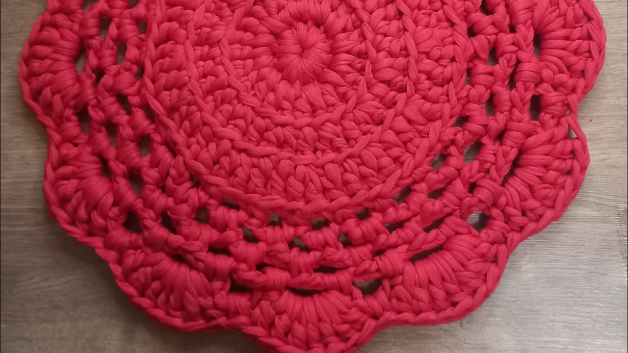 SOUSPLAT DE CROCHÊ EM FIO DE MALHA SUPER FÁCIL,  RÁPIDO E ECONÔMICO