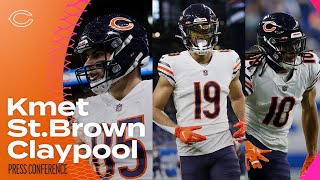 St. Brown, Kmet, and Claypool prepare for final game | Chicago Bears