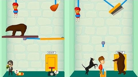 Noob vs Pro vs Hacker - Rope Cut Rescue Game