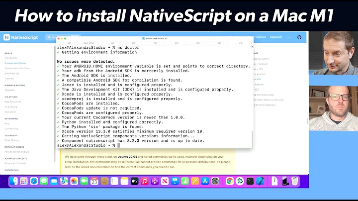 How to install NativeScript on a Mac M1