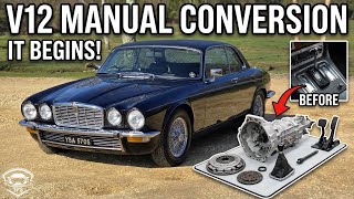Jaguar V12 Manual Conversion - Day 1 - Started!