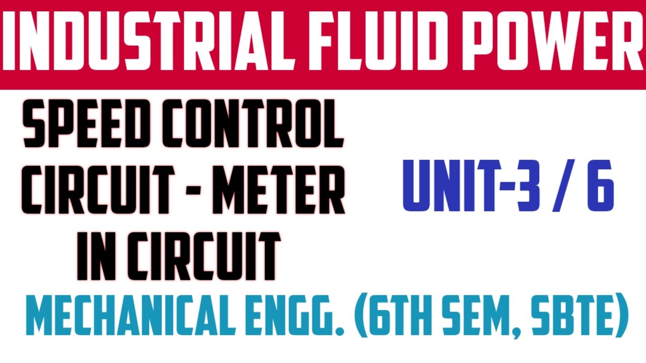 Meter In Circuit | Speed Control Circuit | Unit-3 / 6 | Industrial ...