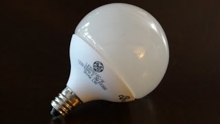 GE energy smart 2watt G16.5 globe LED light bulbs