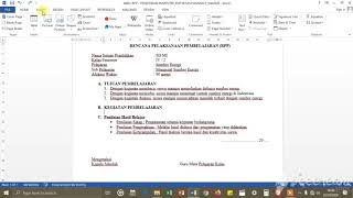 TUTORIAL MEMBUAT TABEL TENTANG RENCANA PEMBELAJARAN ATAU RPP UNTUK SEKOLAH DASAR