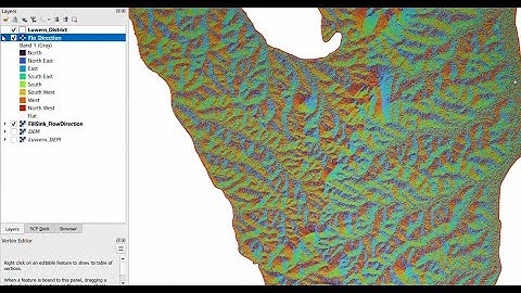 Calculate Flow Direction Using PCRaster in QGIS3