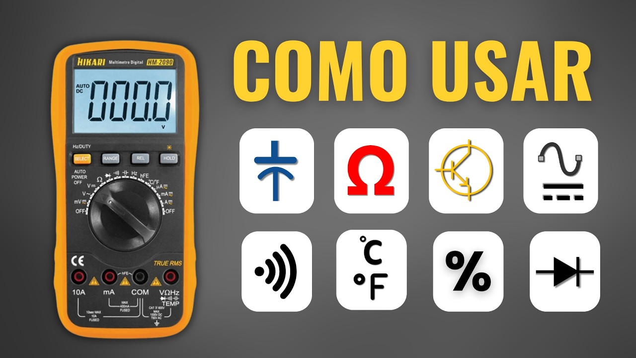 Como usar todos recursos do Multimetro | O guia Completo | INETEC