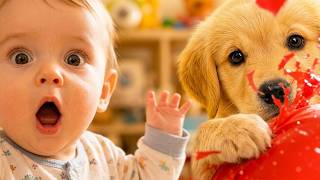 Funny Baby Moments with Cat &amp; Dog 🐶👶 Non Stop Baby Laughing &amp; Giggles Funny Dog &amp; Baby