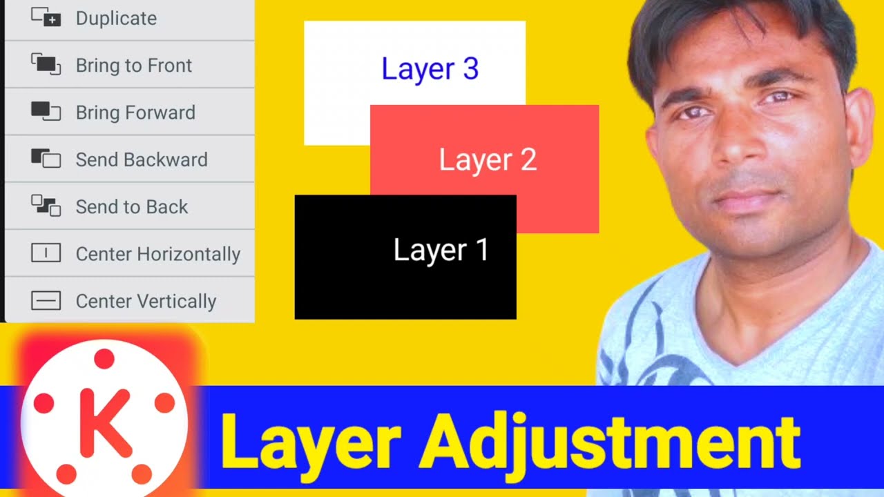 Layer Adjustment in KineMaster/ Kinemaster Video Editing In Hindi 