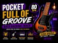 🔥 Pocket Full of Groove | 80 BPM Funk Bass Backing Track 🎸