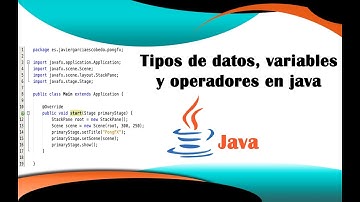 Vídeo 1. Tipos de datos, variables y operadores en java